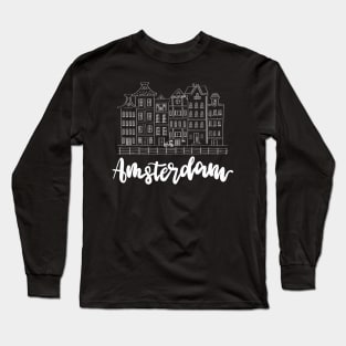 Amsterdam Netherlands - Europe City Street Long Sleeve T-Shirt